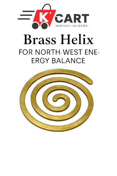 Premium Brass Helix – Powerful Vastu Remedy for North-West Energy Balance!